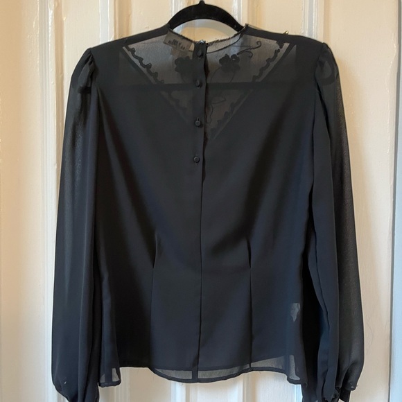 Vintage black blouse - Picture 4 of 4